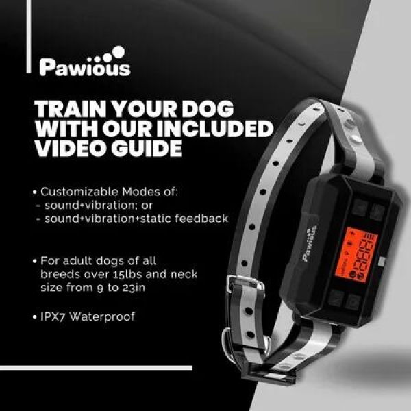 GPS Wireless Dog Fence with GPS Signal Boost and AI Scene Recognition - Waterproof Containment System for Medium and Large Dogs