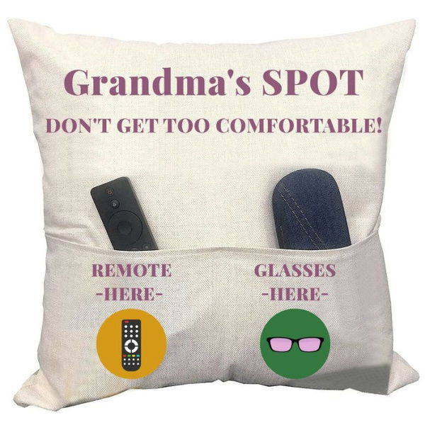 Grandmas Throw Pillow Covers 45*45cm - Birthday Christmas Anniversary Thanksgiving Day Gifts For Mom Grandma Gifts.