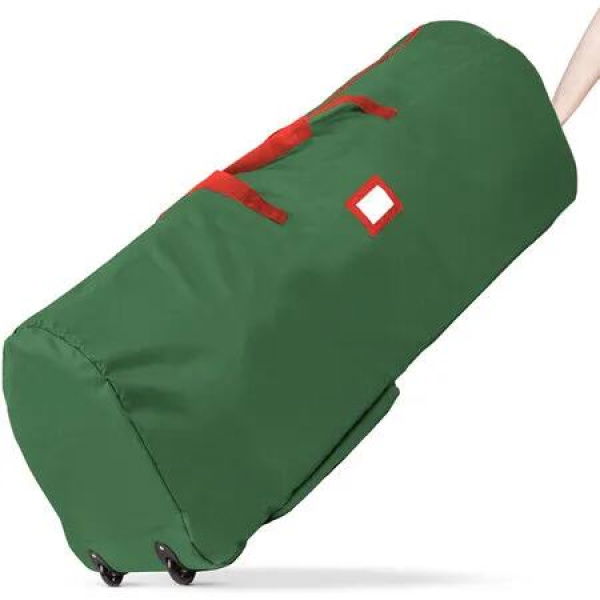 Green 145x38x50cm Christmas Tree Storage Bag 600D Oxford Fits 7.5FT Artificial Trees & Holiday Decoration Storage Bag