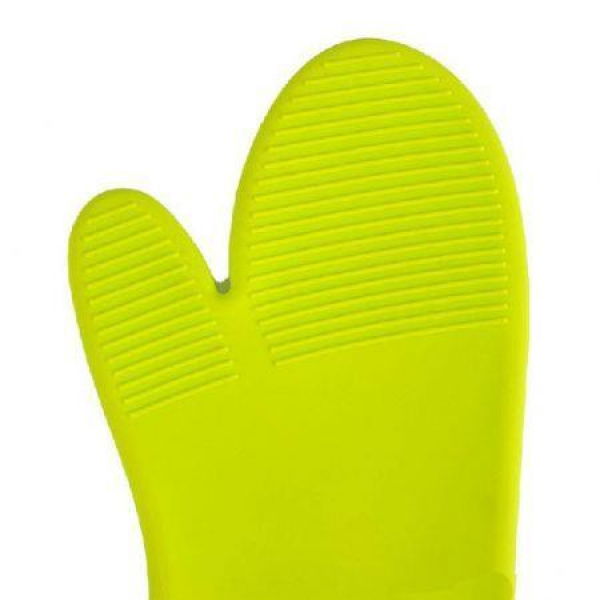 Green Heat Hot And Skid Resistant Oven Mitt Protect Glove