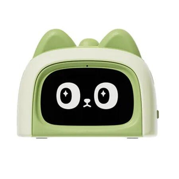 Green Smart Alarm Clock with AI Dialogue Function Ideal For Elementary School Students And Early Education