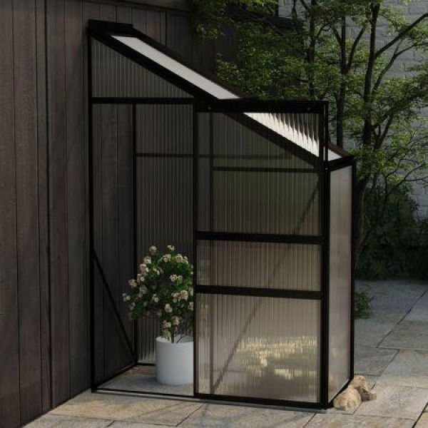 Greenhouse Anthracite Aluminium 1.44 mÂ³