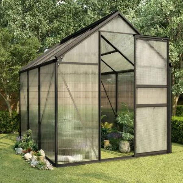 Greenhouse Anthracite Aluminium 3.61 mÂ²