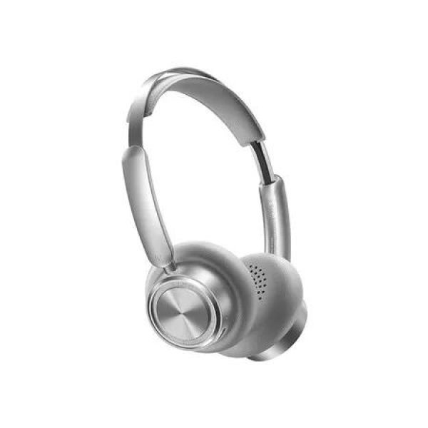Grey Retro Wireless Noise Reduction Bluetooth Headset LowLatency HD Voice Call Compact Appearance