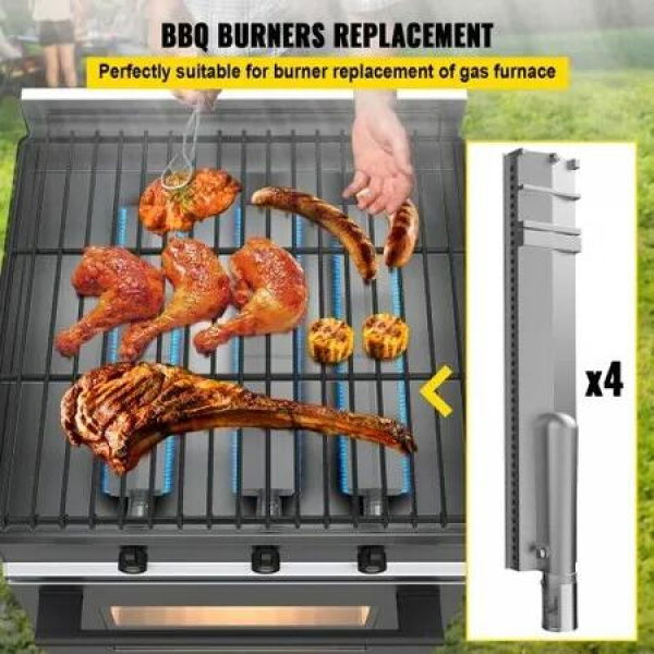 Grill Burners BBQ Burner Replacement Stainless-Steel Gas BBQ Parts for Gas