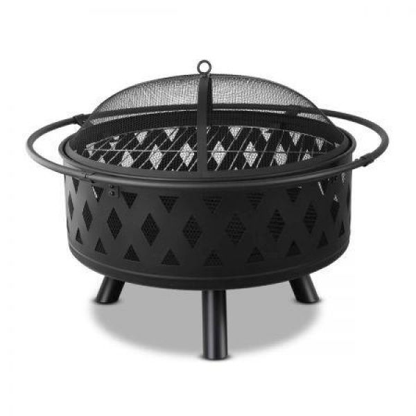 Grillz Fire Pit BBQ Grill 82cm