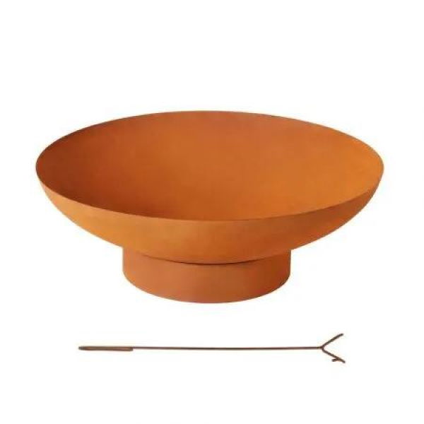 Grillz Fire Pit Iron Bowl 80cm Outdoor Patio Fireplace