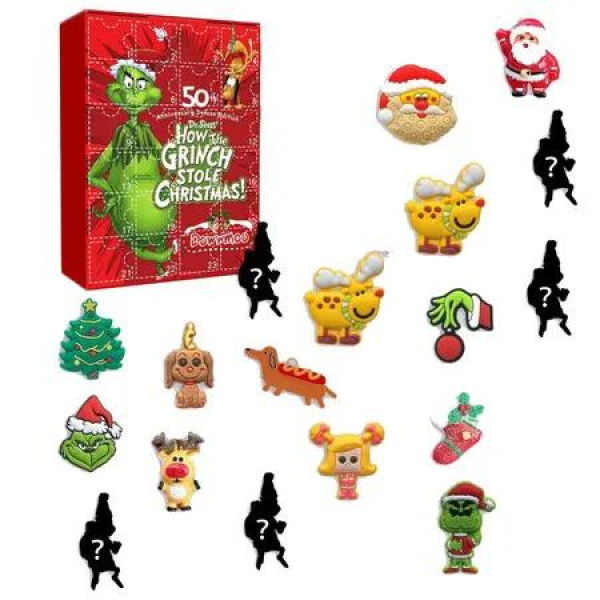 Grinch Advent Calendar Christmas Surprises with 24 Collectible for Kids Teens Christmas Vacation Gifts Christmas Decorations