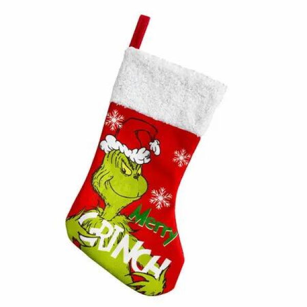 Grinch Christmas Stockings Gift Bag Christmas Decorations Christmas Tree Decoration Grinch Christmas Decorations