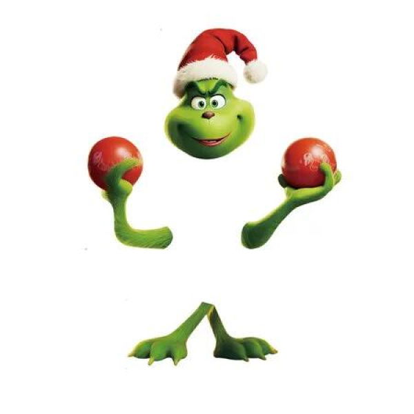 Grinch Christmas Tree Topper Ornament Holiday Party Supplies for Small Trees Indoor Decor