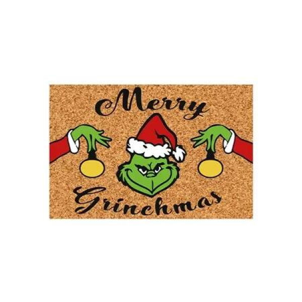 Grinch Door Mat 50x80cm Funny Christmas Decor Outdoor Welcome Carpet Anti Slip Rug Home Festive Holiday Entry Charm