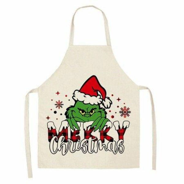 Grinch Kitchen Cooking Apron, 55 x 68 cm, Multicolor