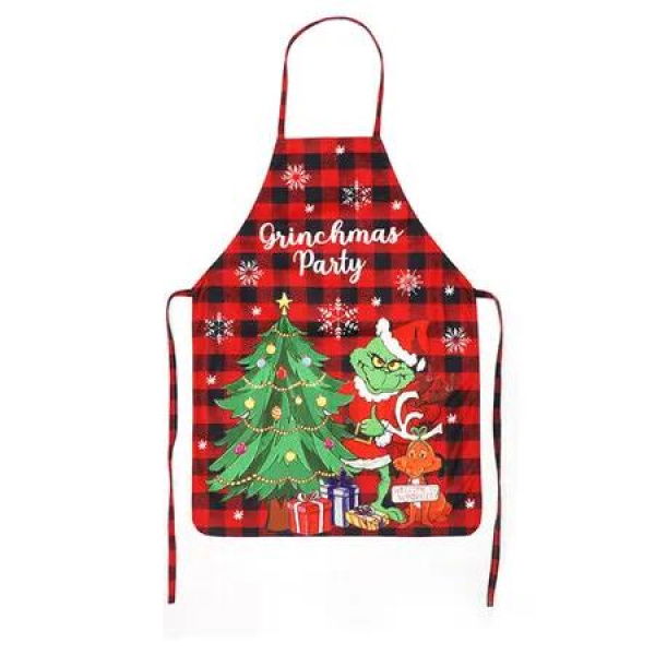 Grinch Kitchen Cooking Apron,1 Pack