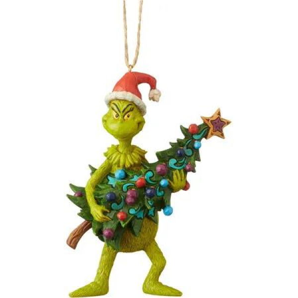Grinch Ornament Christmas Tree Decoration Hanging Multicolour Festive Holiday Keepsake Display Home Craft Accessory