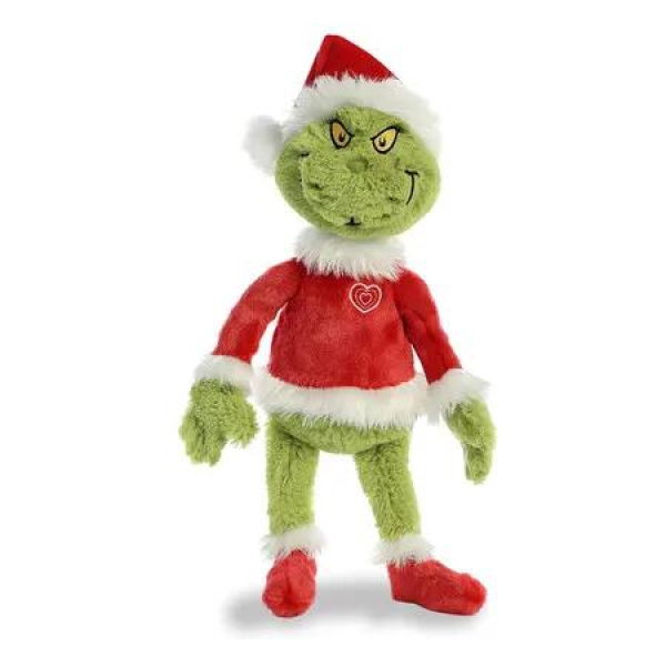 Grinch Santa Stuffed Animal Green Plush Magical Storytelling Perfect Christmas Birthday Gift for Kids