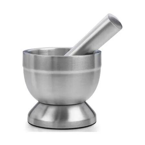 Grinder Pill Crusher 304 Stainless Steel Mortar Pestle Medicine Non-Slip Splitter Fine Powder Seniors Kitchen Dogs Pets Tool