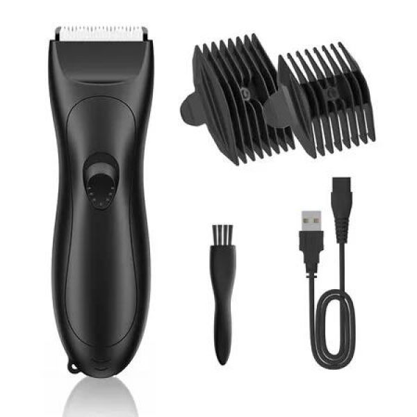 Groin and Body Hair Trimmer for Men, IPX7 Waterproof Pubic Hair Trimmer for Men , Ball Trimmer, Ceramic Blade