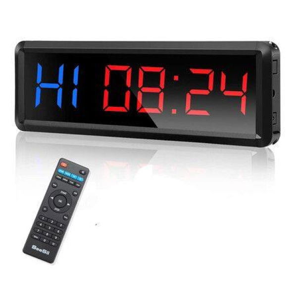 Gym Timer LED Workout Clock Countdown Or Up Clock With Ultra Clear Digital Display