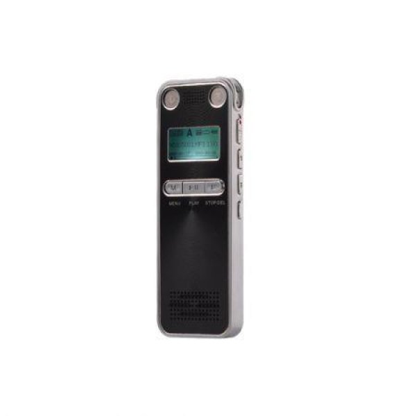 H100 Professional Digital Voice Recorder With Built-in Speaker - Black + Silver