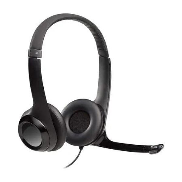 H390 Wired Headset for PC Laptop, Stereo Headphones with Noise Cancelling Microphone