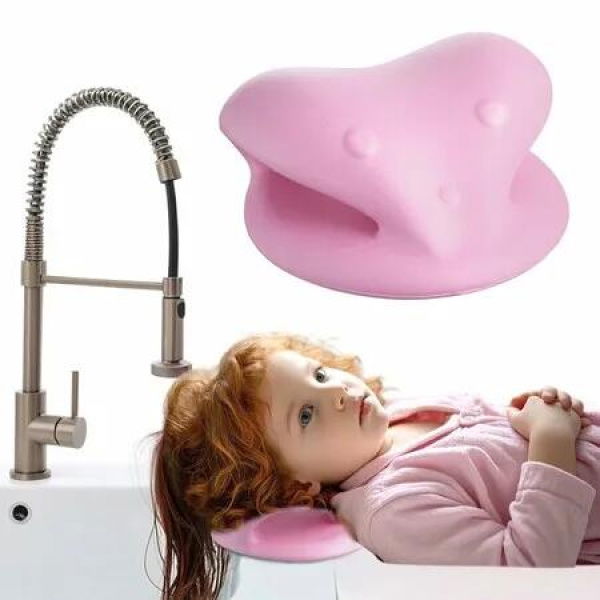 Hair Washing Station for Kids Age 3 Up, in Ergonomic Kid Hair Washing Station, Sink Hair Washing Neck Pillow for Wash Time