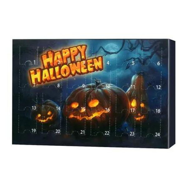 Halloween Advent Calendar 2024, 24 Day Halloween Countdown Calendar, Contains 24 Gifts Dolls, E