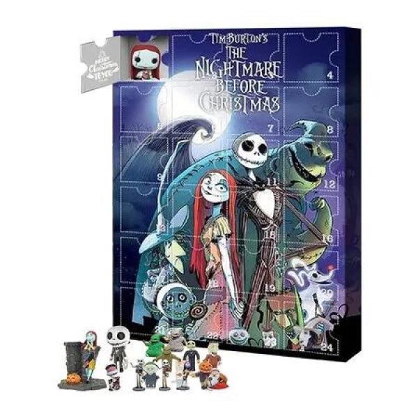 Halloween Advent Calendar, 24Pcs Countdown Calendar with Surprise Toys, Scary Halloween Doll Collectible Figures Gift