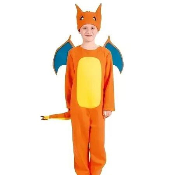 Halloween Charizard 3-PIECE SUIT Costume for Teen Deluxe Animal for the Ultimate Halloween Party Adventure (Height 130cm)