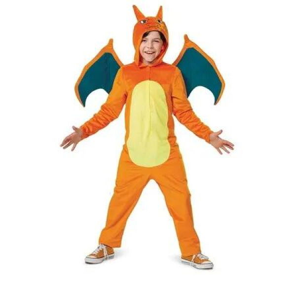 Halloween Charizard Costume for Kids Deluxe Animal Jumpsuit for the Ultimate Halloween Party Adventure (Height 130cm)