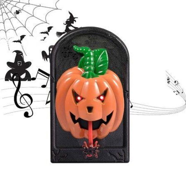 Halloween Doorbell - Haunted Doorbell - Halloween Decor With Spooky Sounds - Haunted House Decoration - Pumpkin