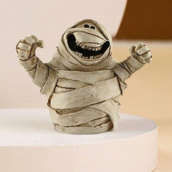 Halloween Ornament Resin Halloween Decoration Spooky Halloween Resin Decor Ghost Mummy Realistic Home For Attractive