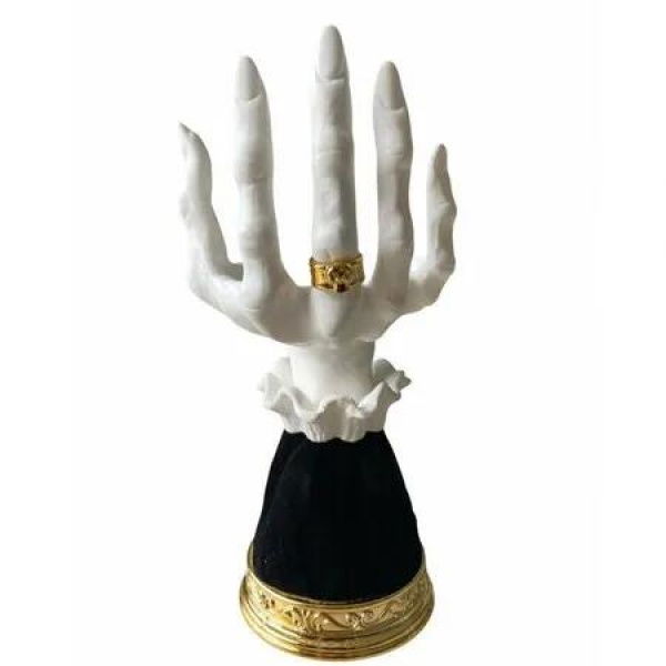 Halloween Palm Candle Holder Horror Witch Hand Candle Holder Gothic Decoration, Halloween Home Party Decoration Desktop Ornaments