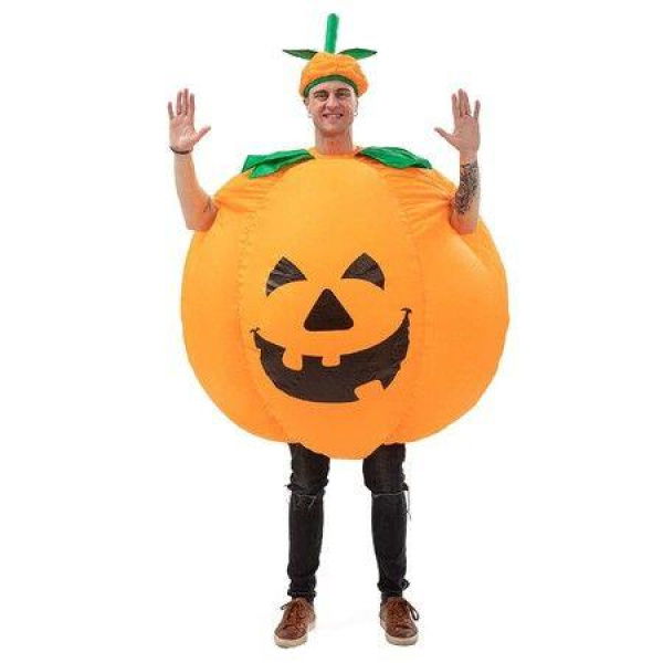 Halloween Pumpkin Costumes For Adults Inflatable Pumpkin Costume For Adults Funny Pumpkin Suit Fancy Dress For Halloween Party Christmas Masquerade Suit For 160-190CM