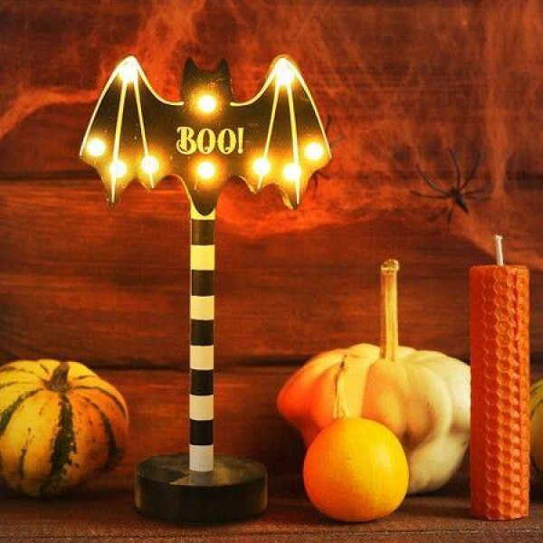 Halloween Pumpkin Wooden Night Light Led Lamp Creative Decoration Festival Glowing Indoor Decorat Home Decor for Halloween