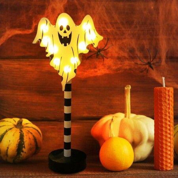 Halloween Pumpkin Wooden Night Light Led Lamp Creative Decoration Festival Glowing Indoor Decorat Home Decor for Halloween