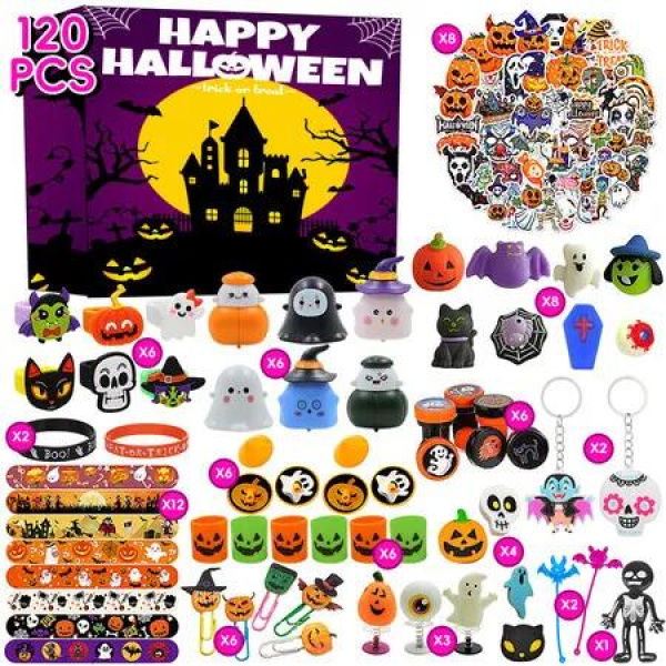 Halloween Squeeze Fidget Toys Goodie Bag Fillers Squeeze Miniatures Party Set