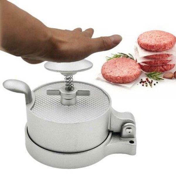 Hamburger Patty Maker Adjustable Aluminum Alloy Hamburger Meat Press Maker Round Shape Non-Stick Stuffed Burger Patties Press For Restaurant And Home