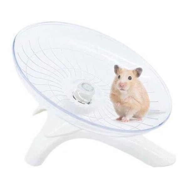 Hamster Flying Saucer Silent Running Exercise Wheel for Hamsters, Gerbils, Mice, Hedgehog and Other Small Pets Silent Running Wheel Hamster Wheel