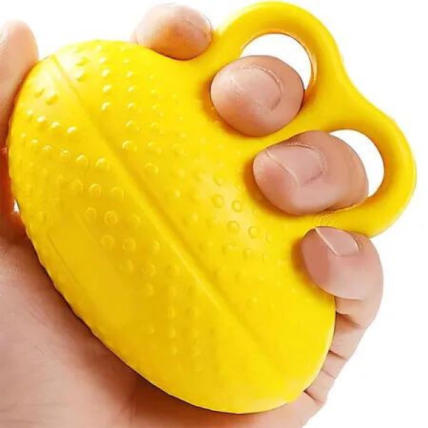 Hand Grip Strength Trainer, Finger Exerciser Balls for Hand, Stress Relief Balls for Men Women, Yellow