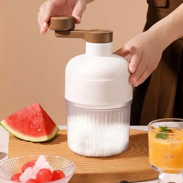 Hand Ice Shaver and Snow ConePortable Ice Crusher and Shaved Ice Machine with Ice Cube Trays