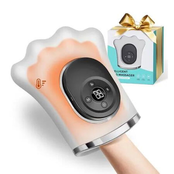 Hand Massager with Heat and Compression for Arthritis and Carpal Tunnel, Hand Wrist Massagers Designed for Daily Comfort at Home, Office, or Travel