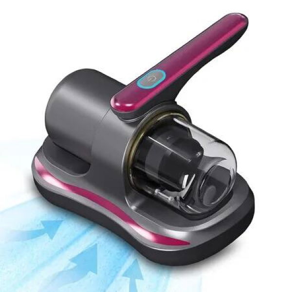 Handheld Bed Vacuum Cleaner with UV Light, Ultrasonic & Heating Tech, Cordless Vacuum for Mattress, Sofa, Pet Hair, Carpets