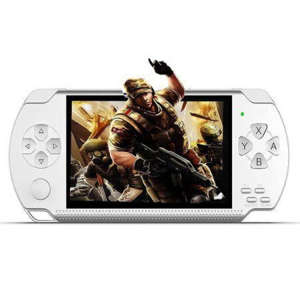 Handheld Game Console, Built-in 1200 Games with 4.3 Inch HD Screen, Retro Game System Support TV Output, Best Gift for Kids(White)