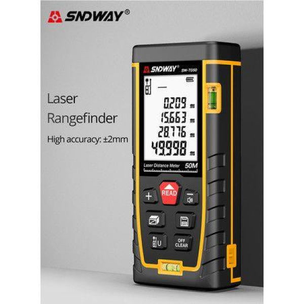 Handheld Laser Range Finder Infrared Measuring Instrument 50M