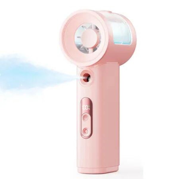 Handheld Misting Fan Portable 5000mAh Rechargeable Battery,Powerful ...