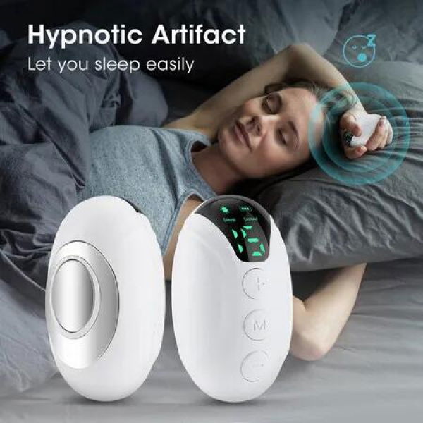 Handheld Sleep Aid Device Relaxation Pressure Relief Instrument Anxiety Relief Sleep Aid Instrument HandHeld Sleep Device for Insomnia Pressure,White