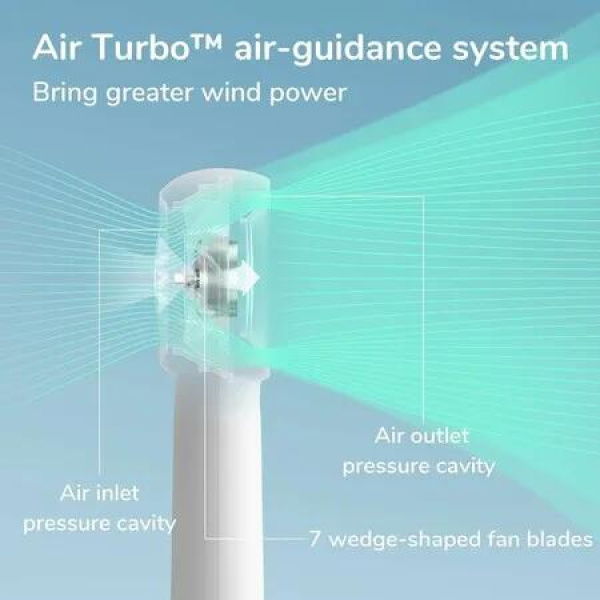 Handheld Turbo Fan with 16-Hour Battery Life for Powerful Cooling