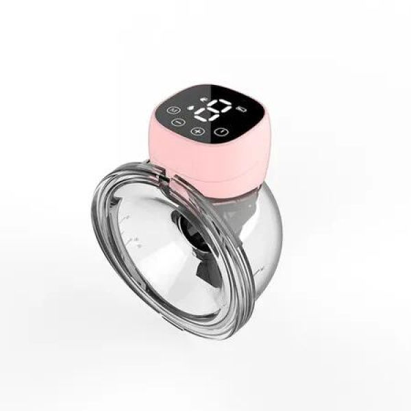 Hands Free Breast Pump,Wearable Breastfeeding Pump 3 Modes & 9 Levels,Double Electric Portable Pump Low Noise with Long Battery Life,Pink