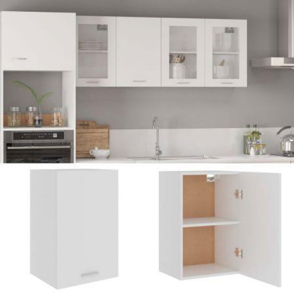 Hanging Cabinet White 39.5x31x60 Cm Chipboard