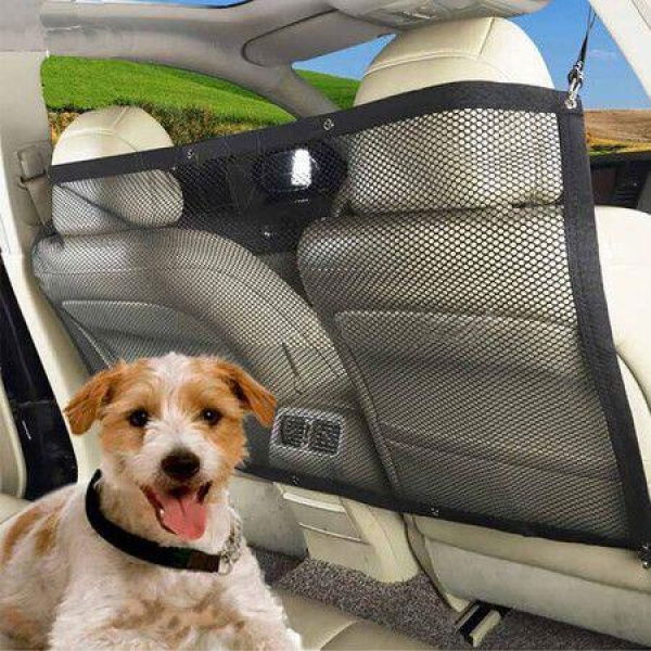 Happy Ride Dog Barrier Front Seat Barrier For Cars Trucks And SUVs (115 X 62 Cm)